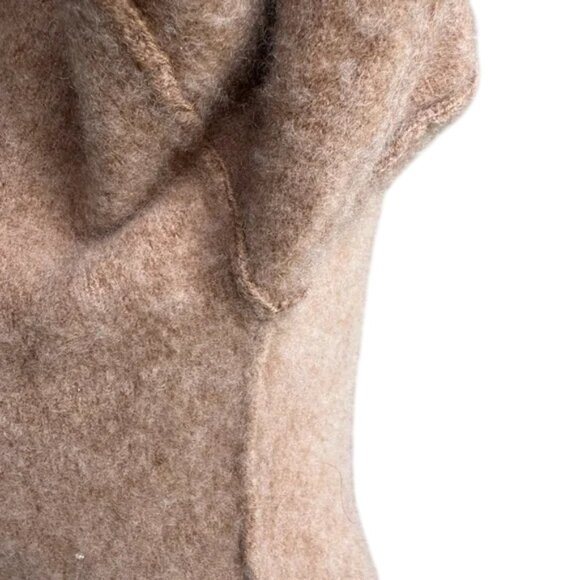 The Group by Babaton tan ribbed turtleneck cashmere sweater size M - Picture 7 of 10